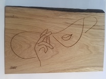 Visage de femme au chapeau