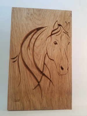 Tête de cheval de profil
